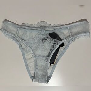 Victoria's Secret Designer Collection Lace Panties in Light Blue
